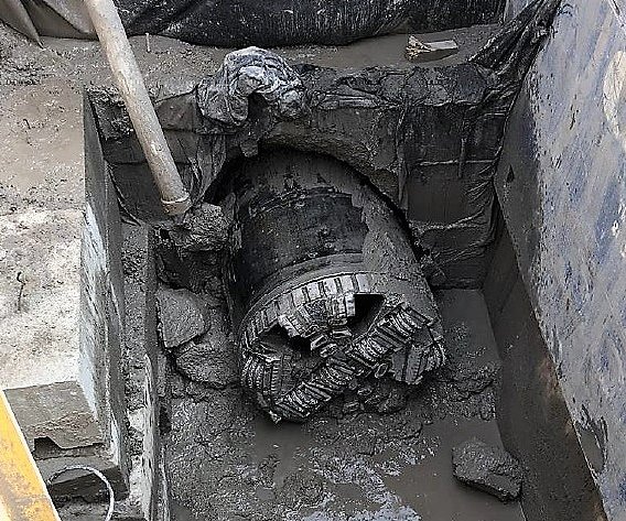 Arrival of the Microtunneling Head