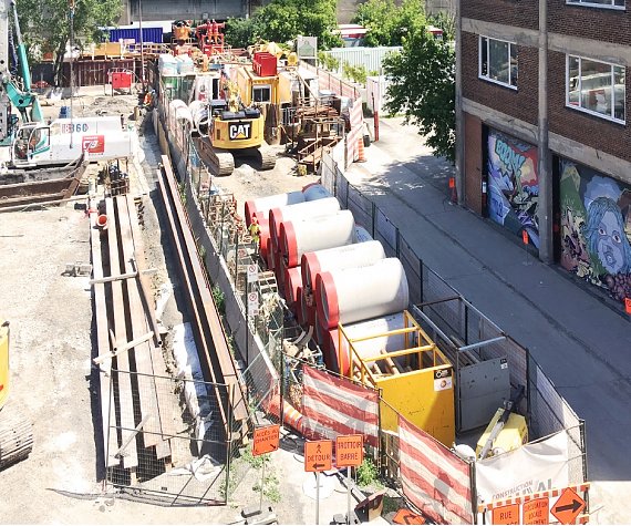 Microtunneling in Downtown Montreal